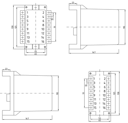 КРБм-12. Габаритные, установочные и присоединительные размеры, схемы электрические подключения.